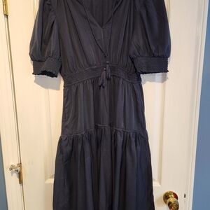 Elegant Navy Blue Women's Dress
